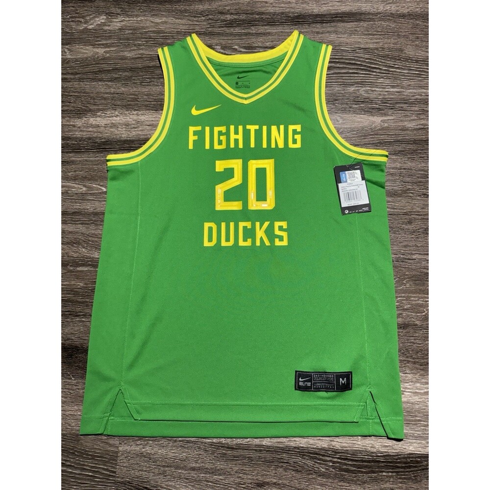 Oregon Ducks Nike Sabrina Ionescu Jersey Medium Green Brand New NWT Yellow 20